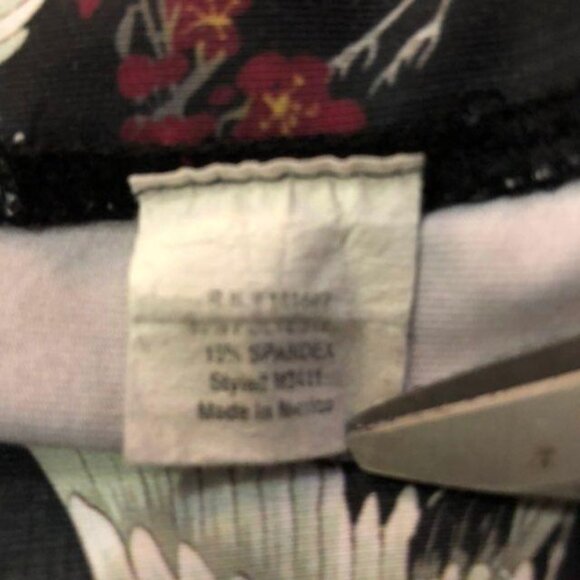 Evolution and Creation Leggings Womens M Used Bird Print Work Out - Picture 10 of 11